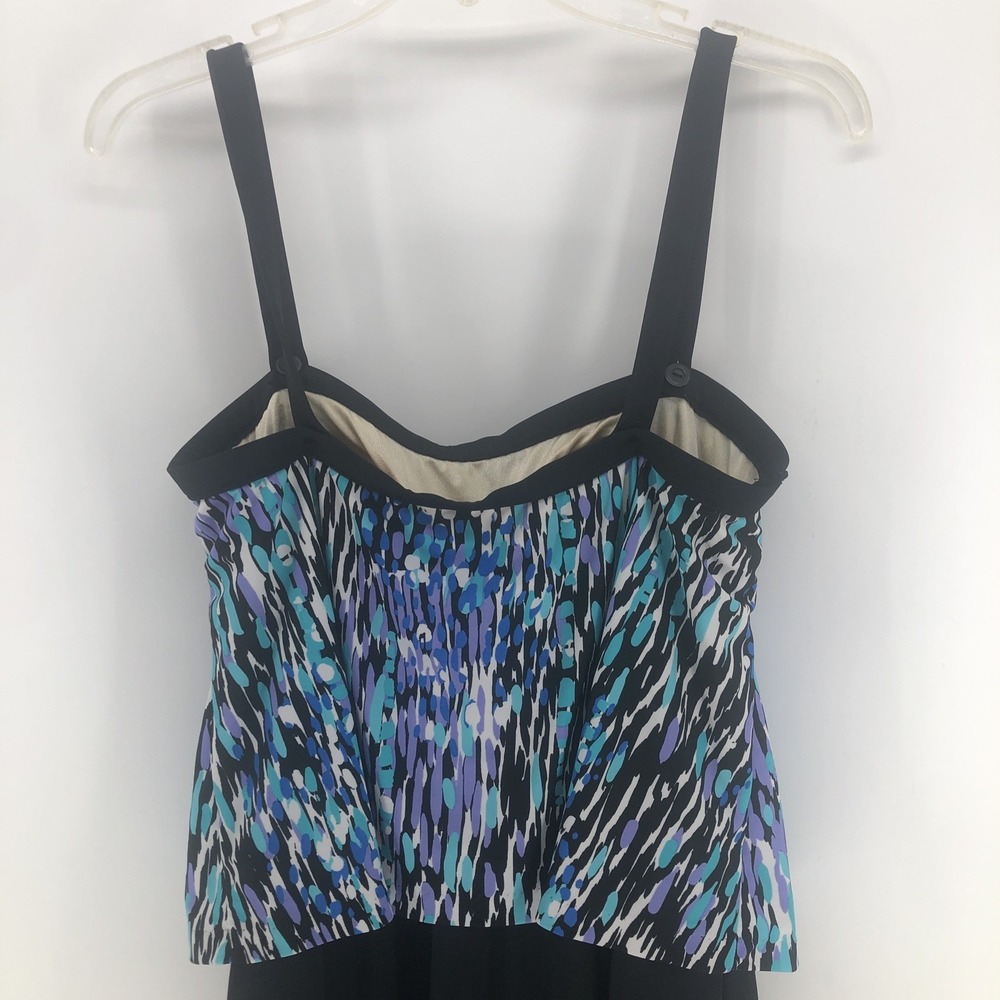 Azul Maxine of Hollywood Swimsuit Swim Dress Womens 16 One Piece Tank Slimming - Picture 6 of 12